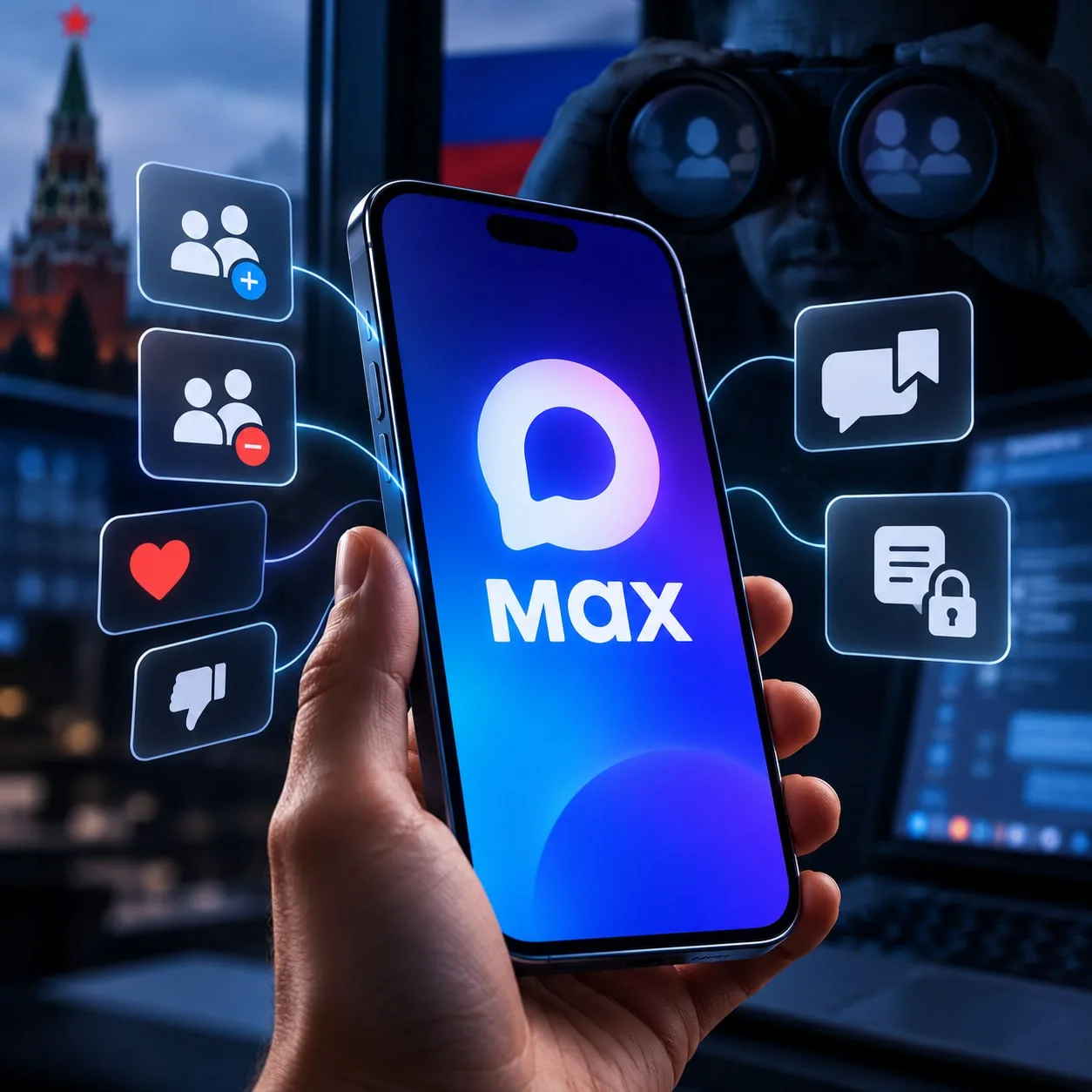 ❗️ Госмессенджер «Макс» теперь собирает данные о подписках, отписках, лайках, дизлайках...