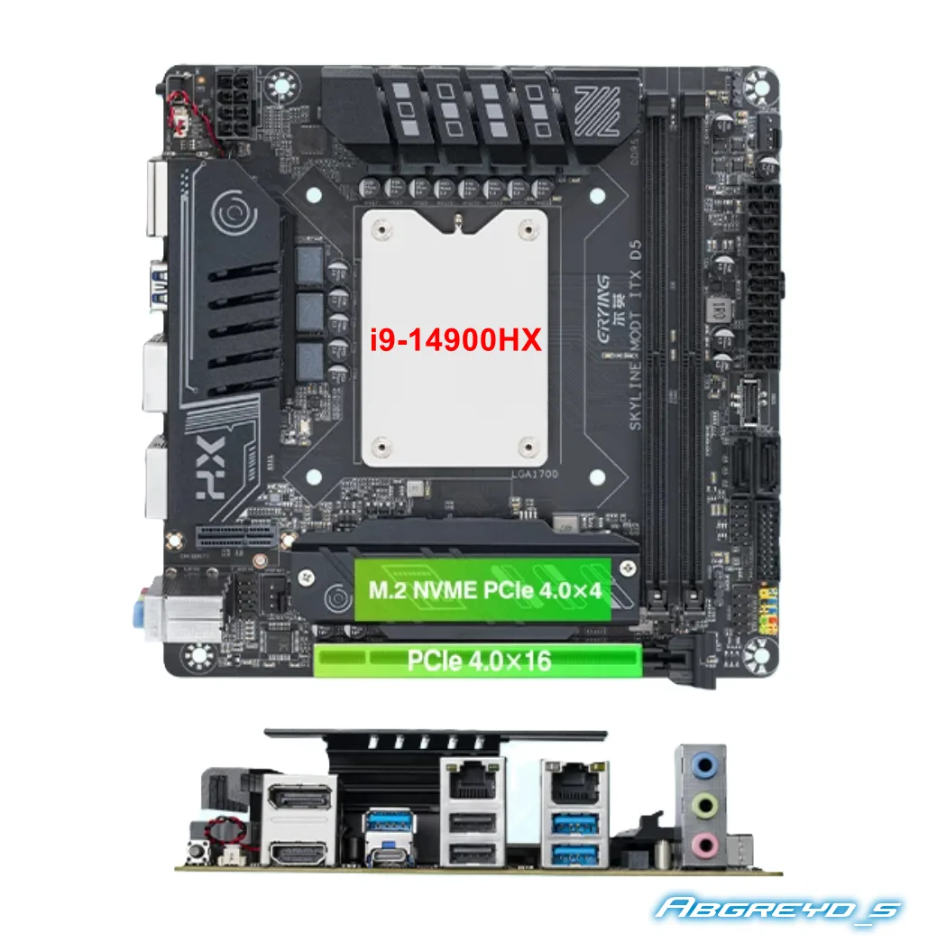 Комплект: Grtying Erying-Skyline Mini-ITX D5 с процессором Intel Core i9-14900HX