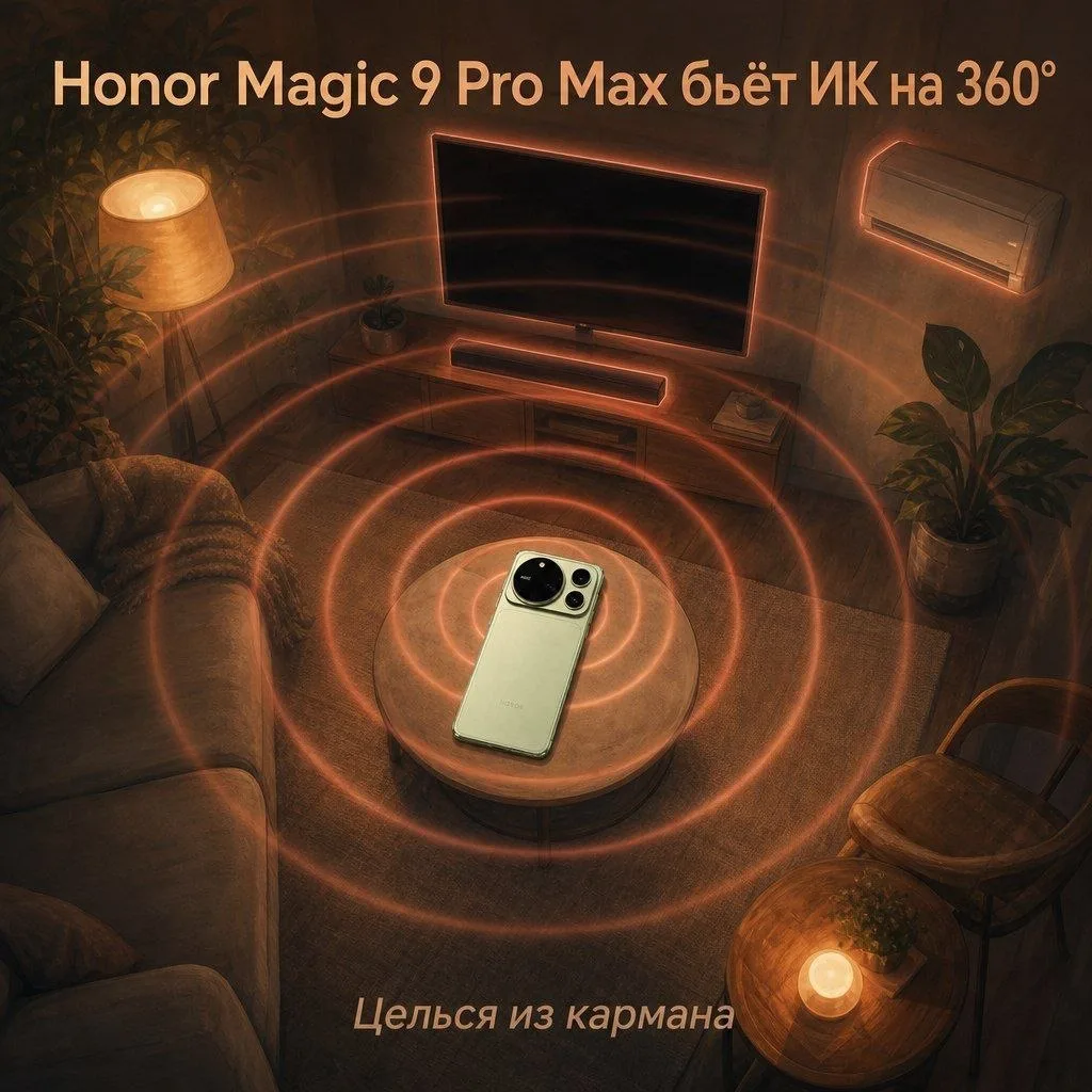 Honor Magic 9 Pro Max получил ИК-излучатель на 360 градусов