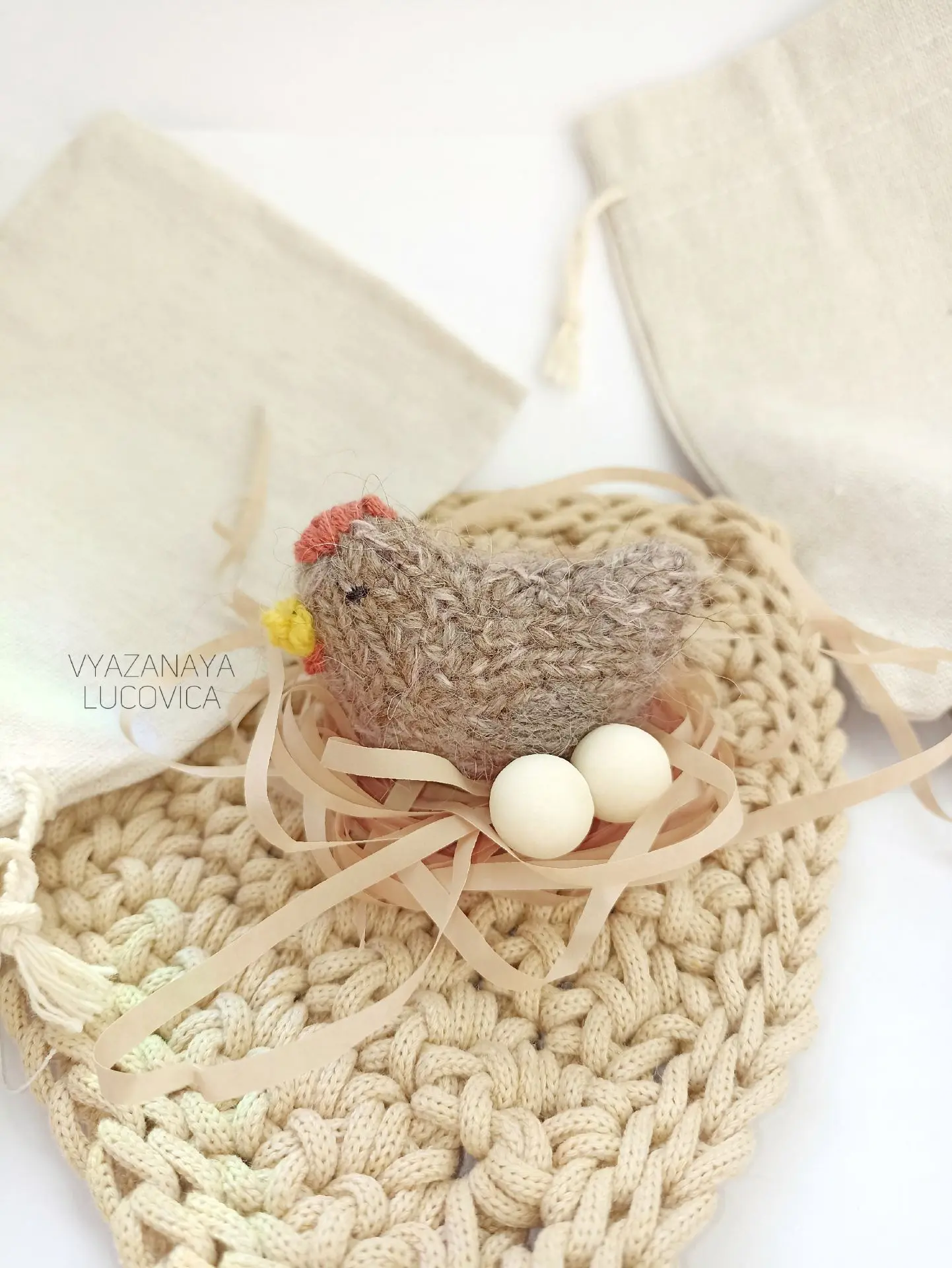 Бесплатный мастер-класс Курочка спицами 🐤