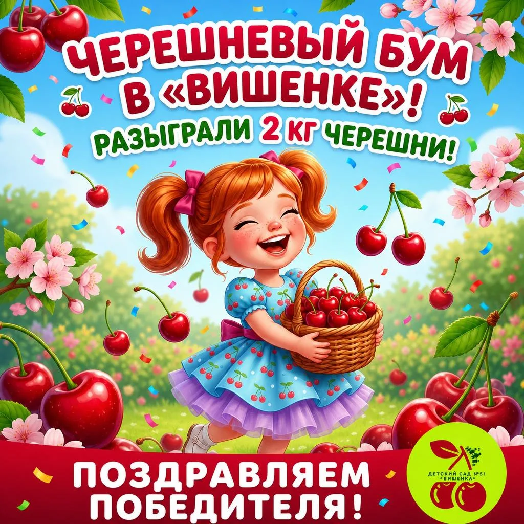 ЧЕРЕШНЕВЫЙ БУМ СОСТОЯЛСЯ! Встречайте победителя! 🍒