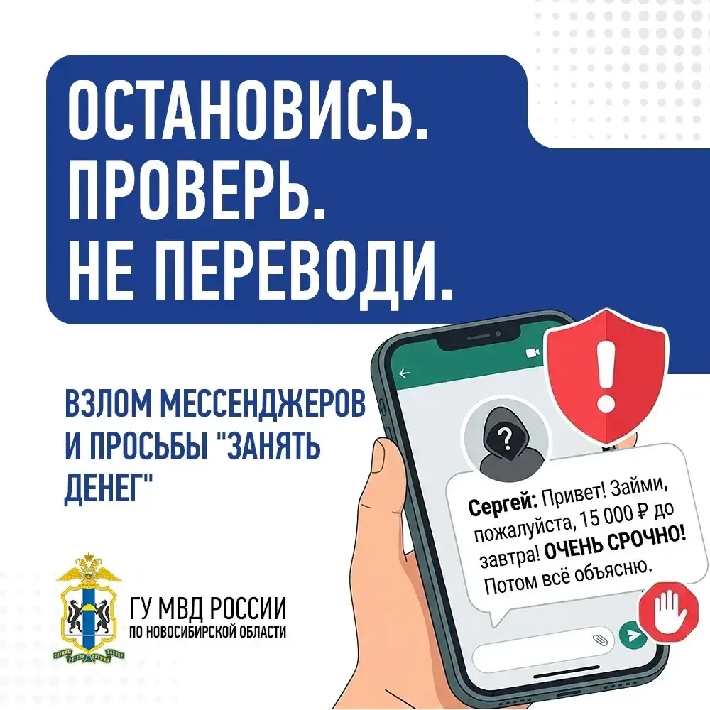 ‼️Уважаемые жители Новосибирской области, будьте бдительны!