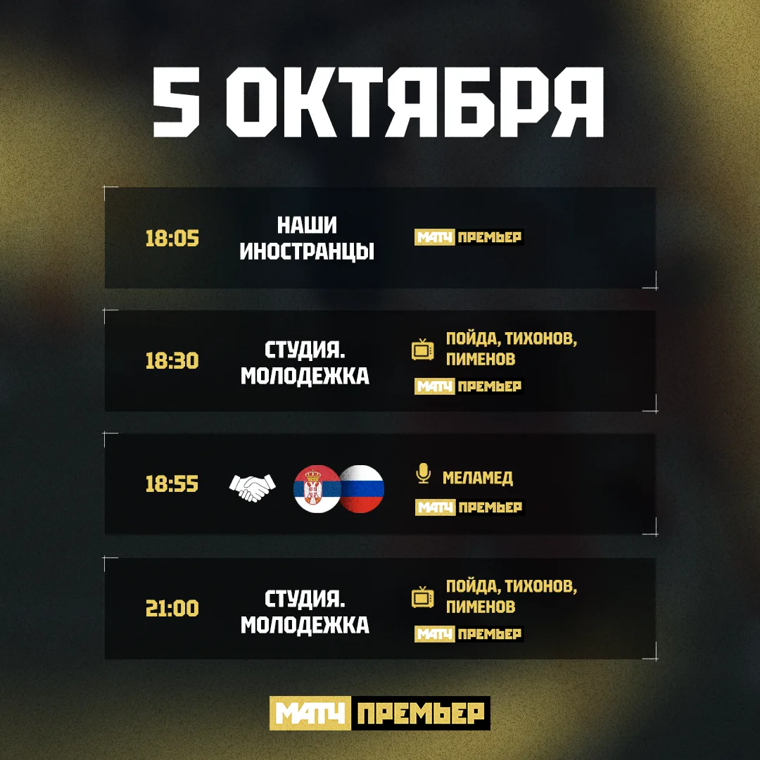 Закрепляем пройденный материал. Вторая подряд игра молодежки с Сербией.