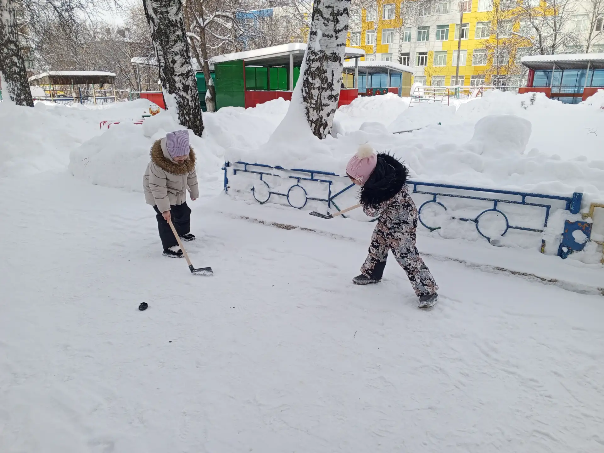 ❄Зимняя прогулка в подготовительной логопедической группе √10.