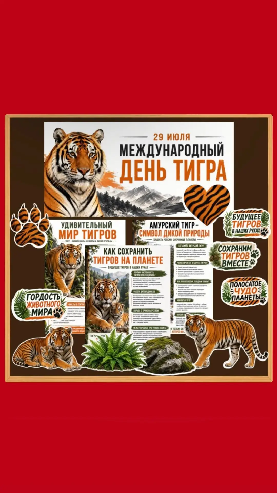 Международный день тигра

К данному Дню в нашем детском саду прошел тематический
 🐯  «День Тигра». 