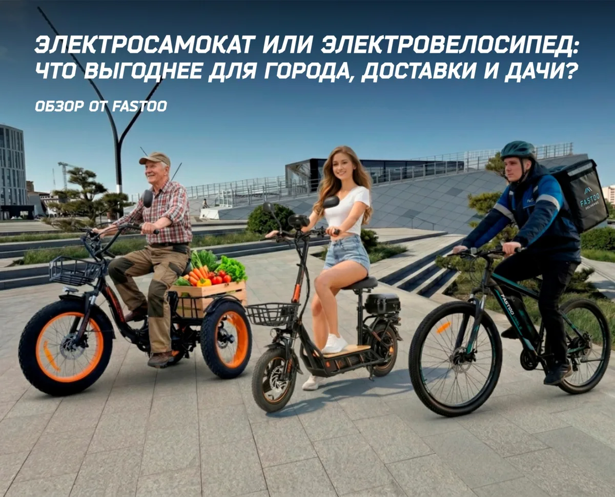 🛴 Электросамокат или 🚴 электровелосипед — что выбрать в 2026 году?

Один компактнее и манёвренне