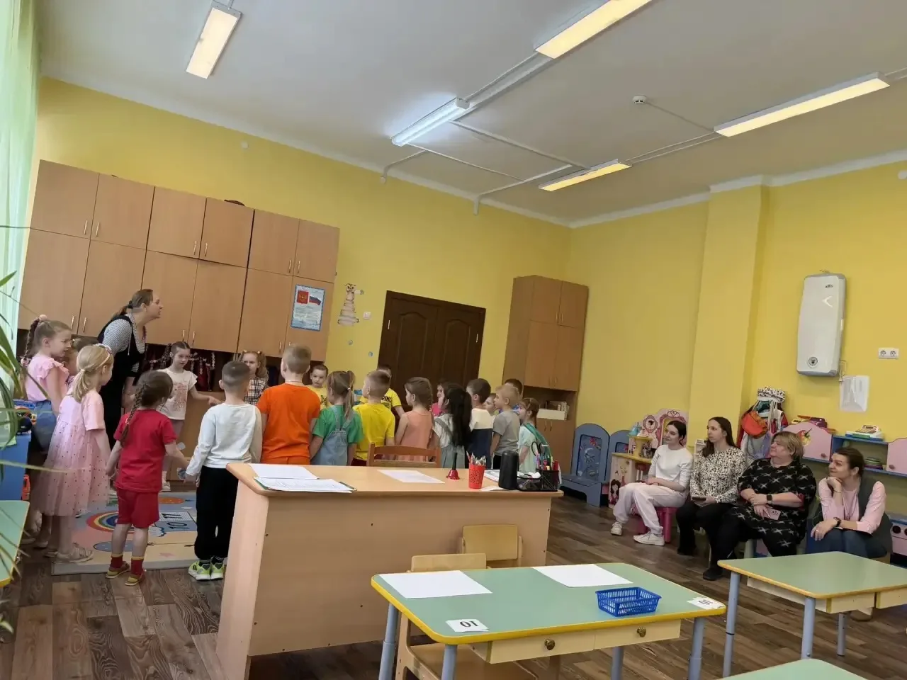 В дошкольном отделении "Солнышко" педагоги провели открытые занятия,на которых делились опытом с кол
