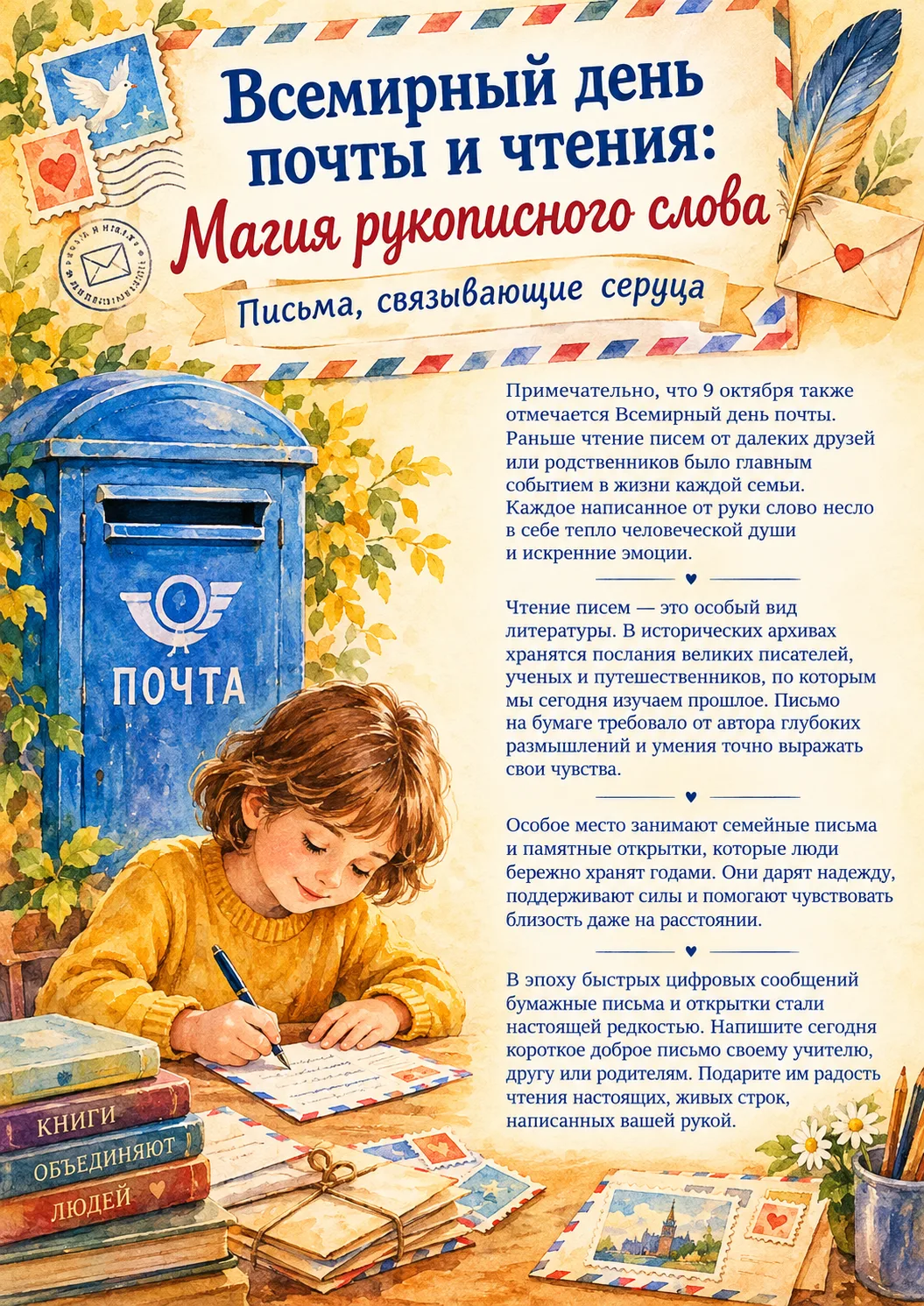 📙9 октября. Всемирный день чтения. Часть 1📚