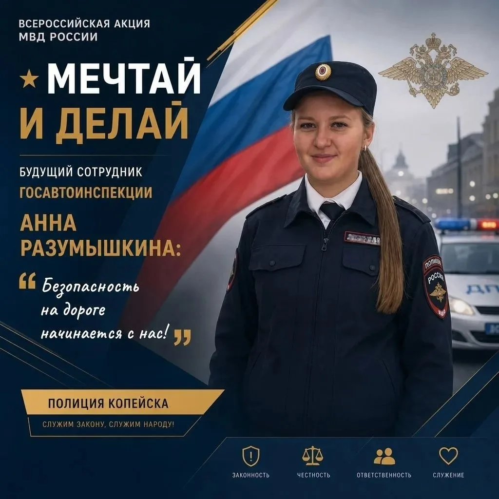 Челябинская область присоединилась к всероссийской акции МВД России «Мечтай и делай»