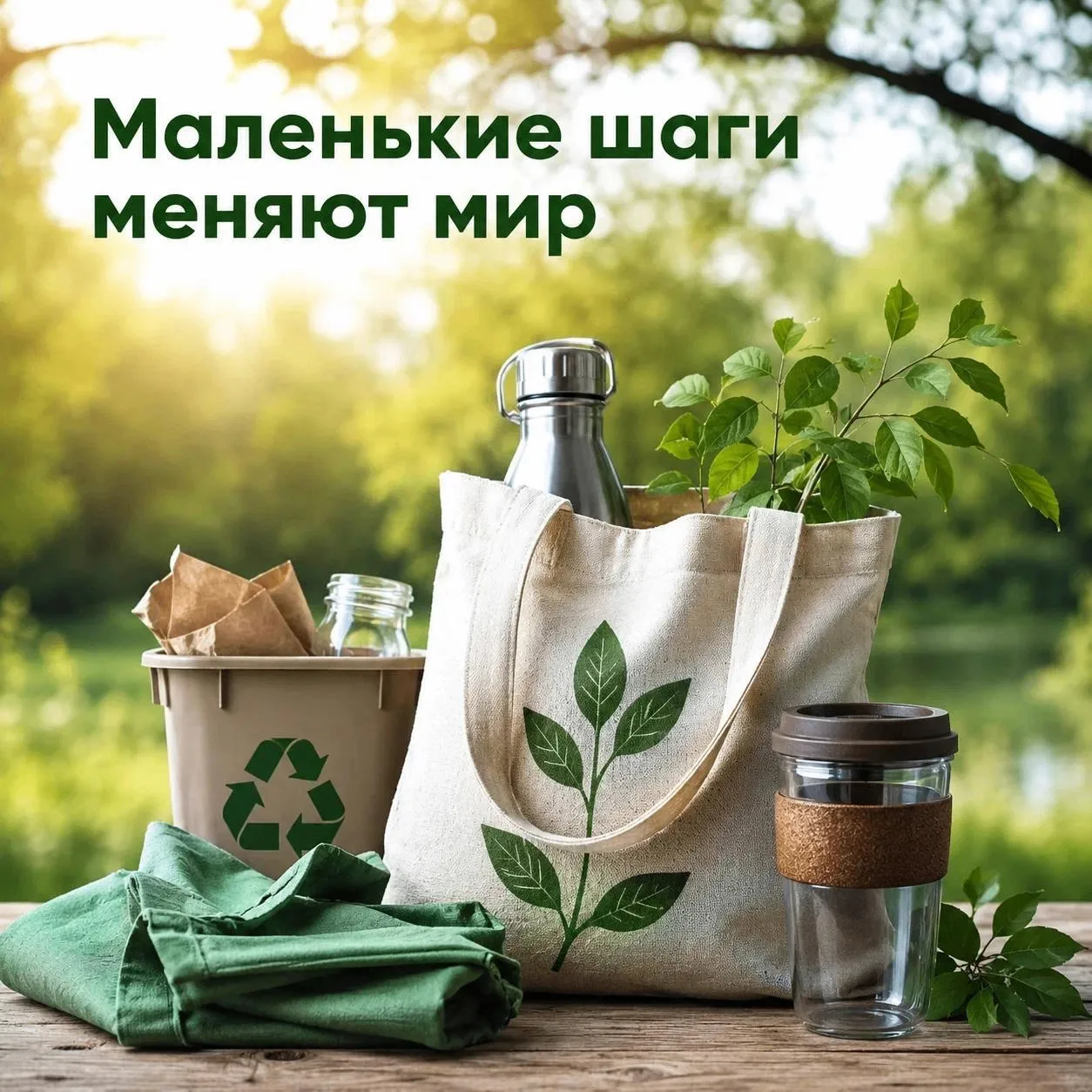 Экологичный образ жизни - это не строгие ограничения, а маленькие привычки, которые помогают заботит