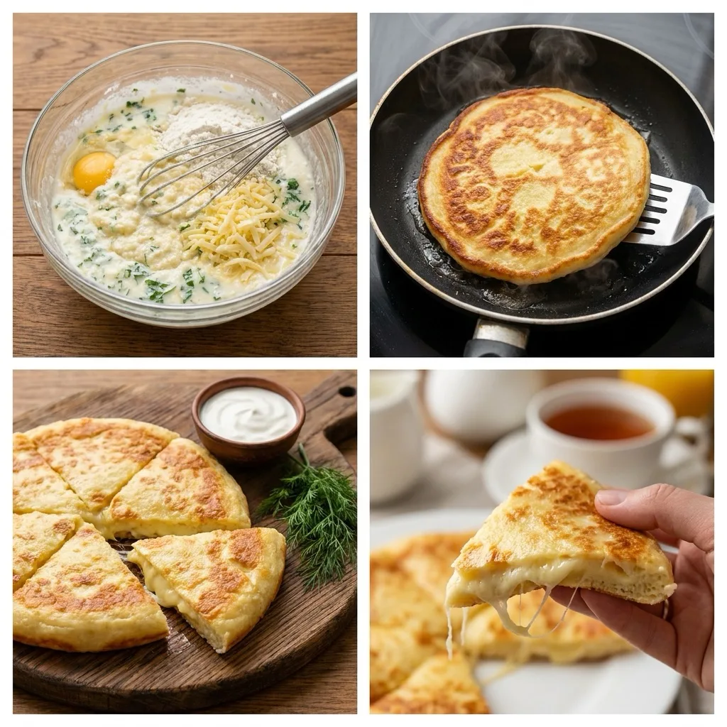 Ленивые хачапури на сковороде 🧀