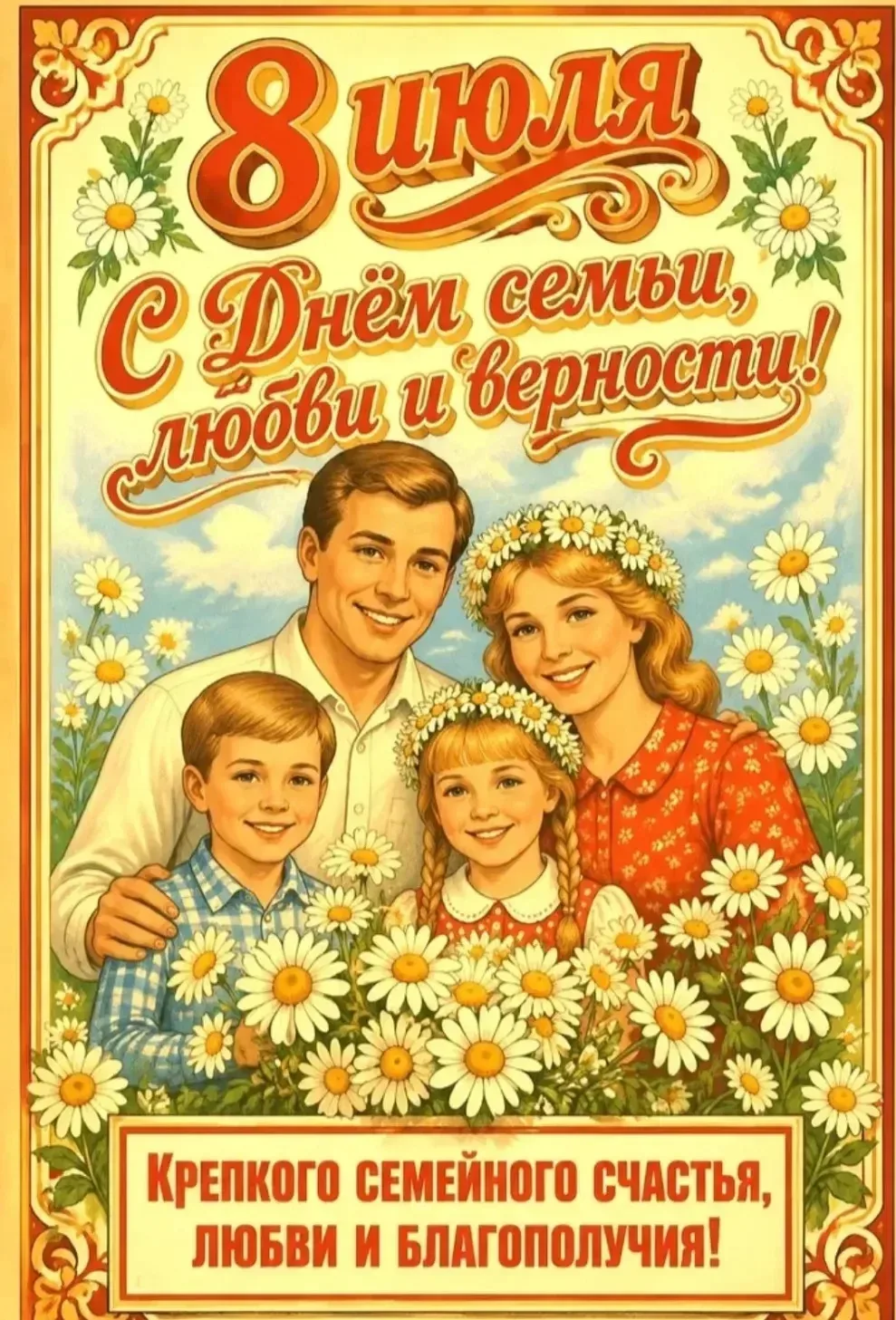 Уважаемые коллеги!
Сердечно поздравляем всех с Днем семьи, любви и верности! 
Этот праздник посвящен