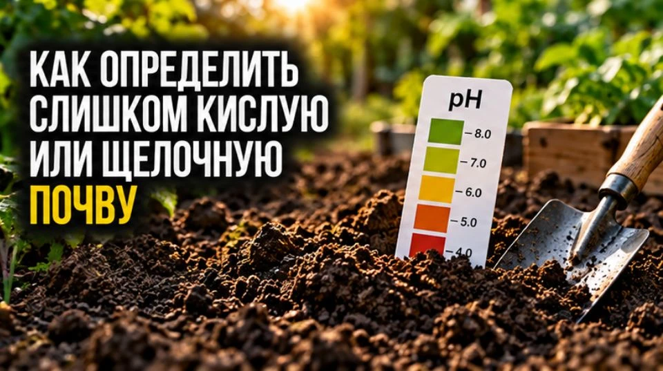 Как определить слишком кислую или щелочную почву