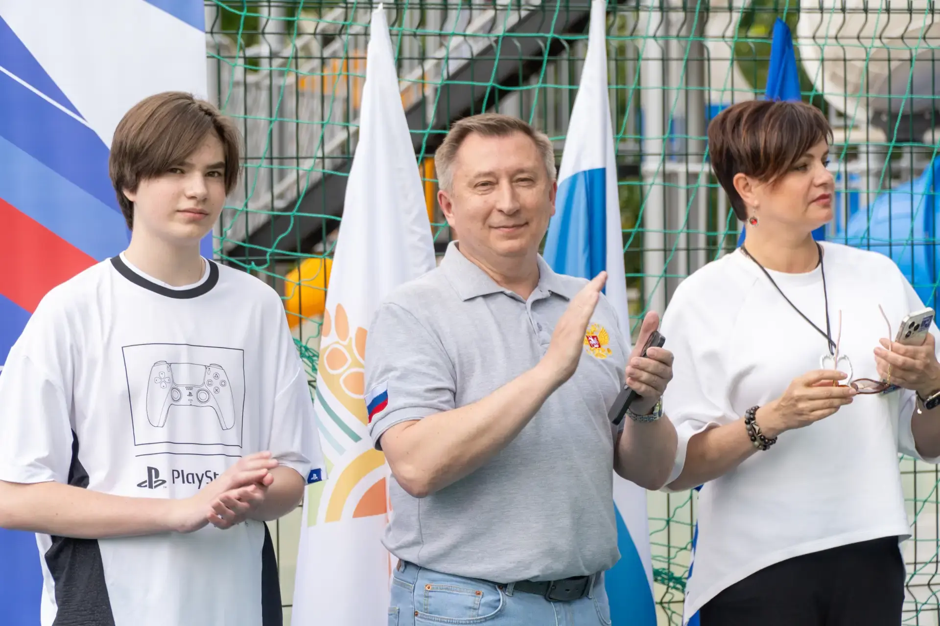 💫В парке Пионеров города Курска состоялся товарищеский матч по волейболу между командой Курского го