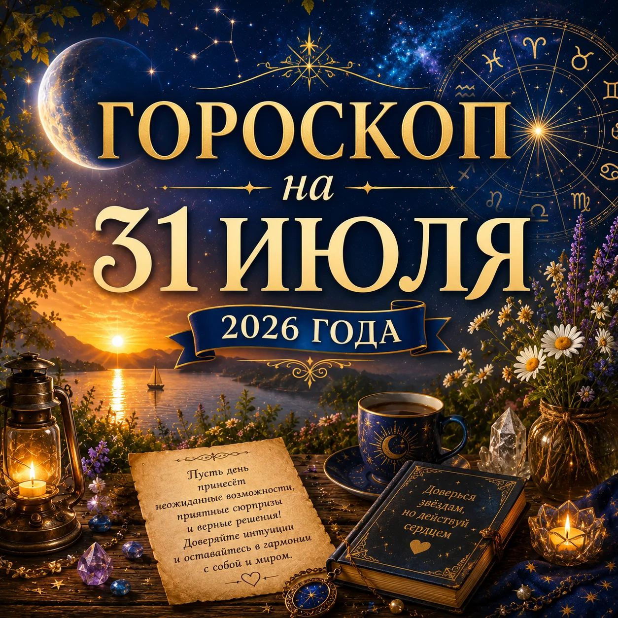 🌿✨ ГОРОСКОП НА 31 ИЮЛЯ 2026 ГОДА ✨🌿

Последний день июля потребует гибкости и спокойствия. Утренни