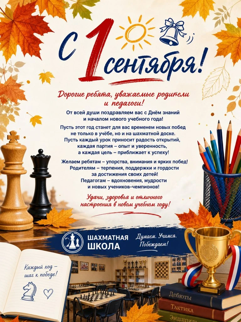 🎉 С Днём знаний, дорогие ученики и родители! Пусть новый учебный год будет полон ярких...