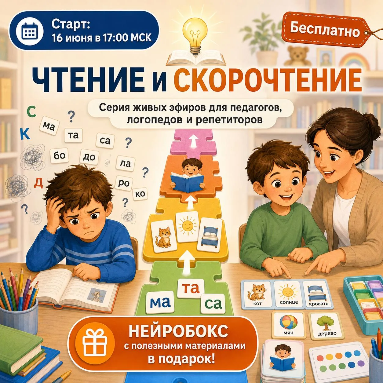 📚 «Ребенок читает, но ничего не понимает» — это топ-запрос у родителей детей 5–10 лет. 

Это та баз
