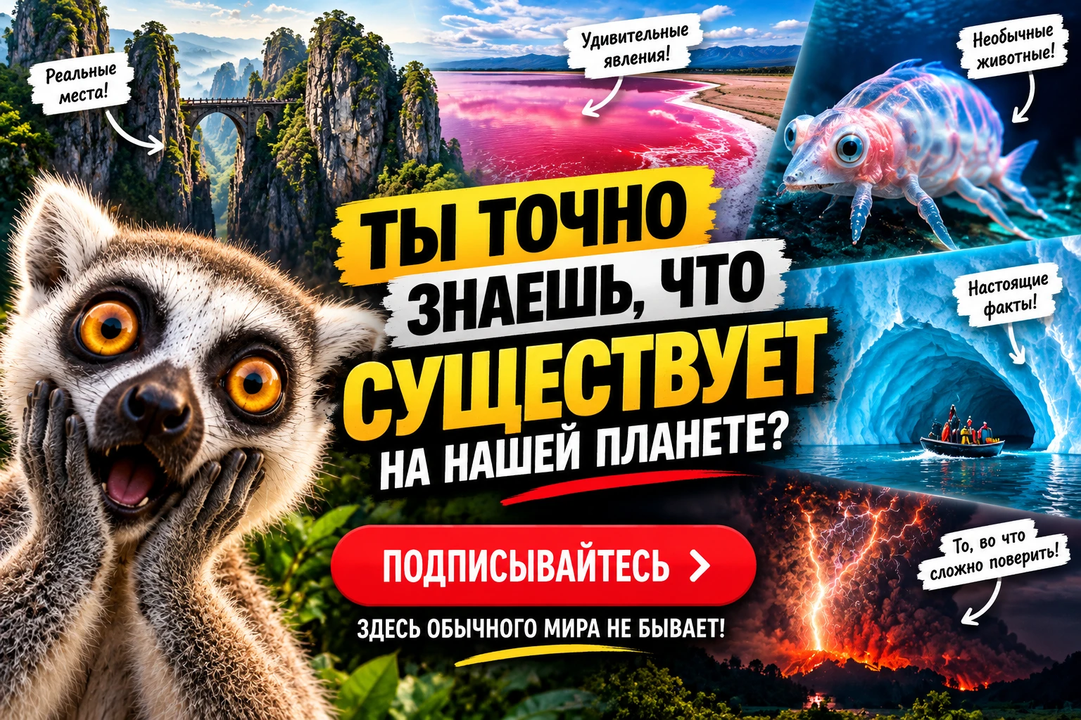 👀 ТЫ ТОЧНО ЗНАЕШЬ, ЧТО СУЩЕСТВУЕТ НА НАШЕЙ ПЛАНЕТЕ?