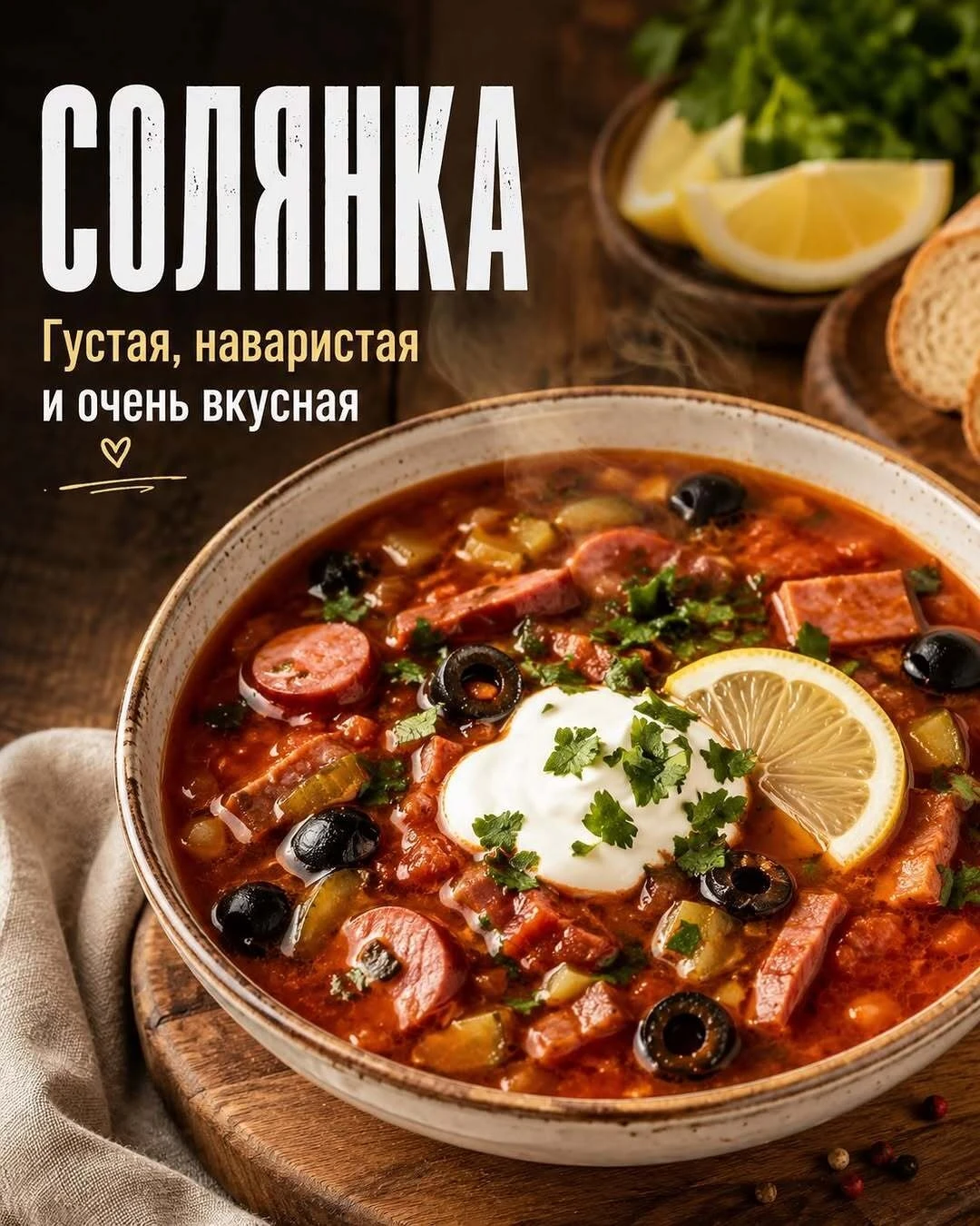 🍲 СОЛЯНКА, КОТОРАЯ ПОЛУЧАЕТСЯ ГУСТОЙ И НАВАРИСТОЙ