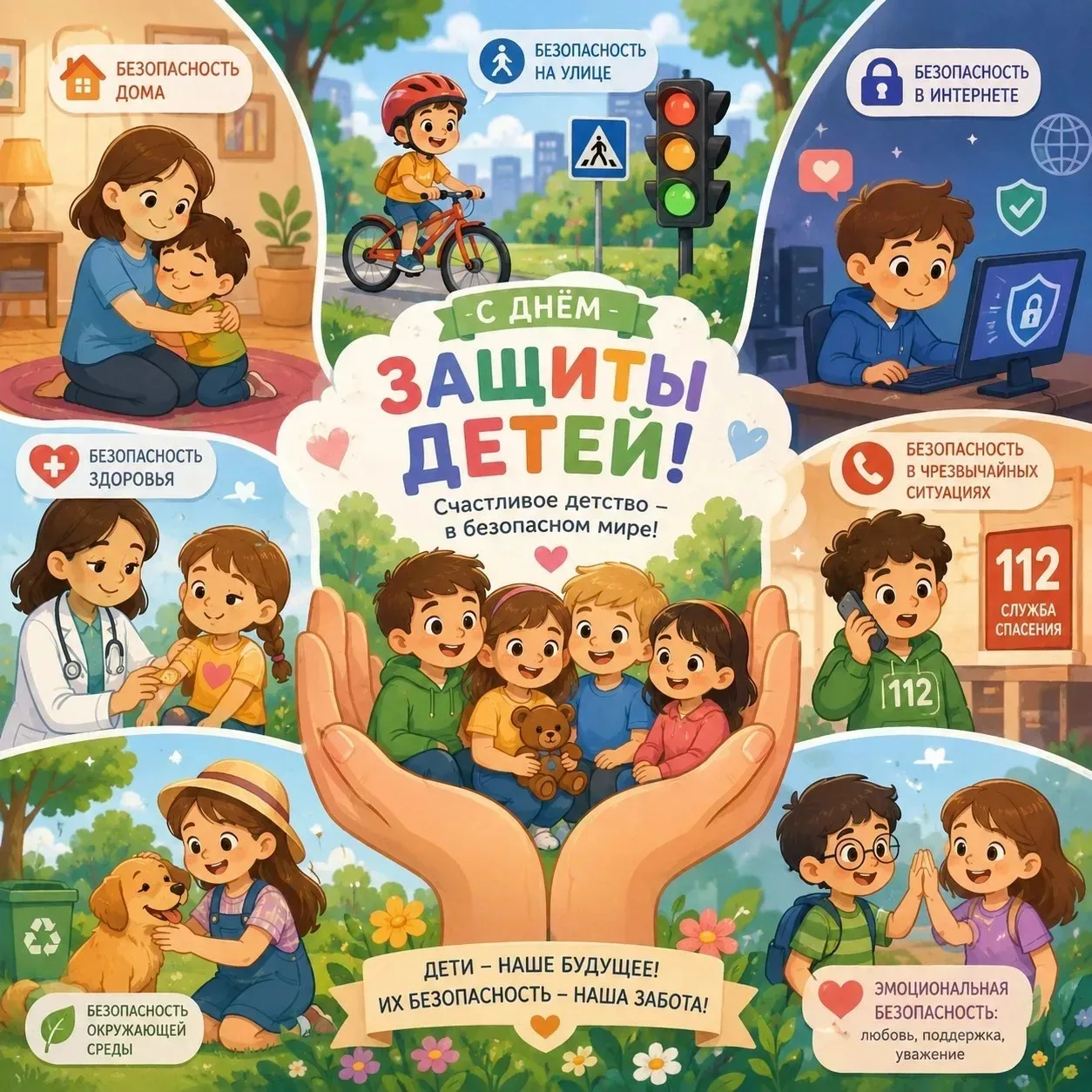 ✨1 июня
Международный день защиты детей!
✨Наши ребята принялись участие во Всероссийской акции «Кра