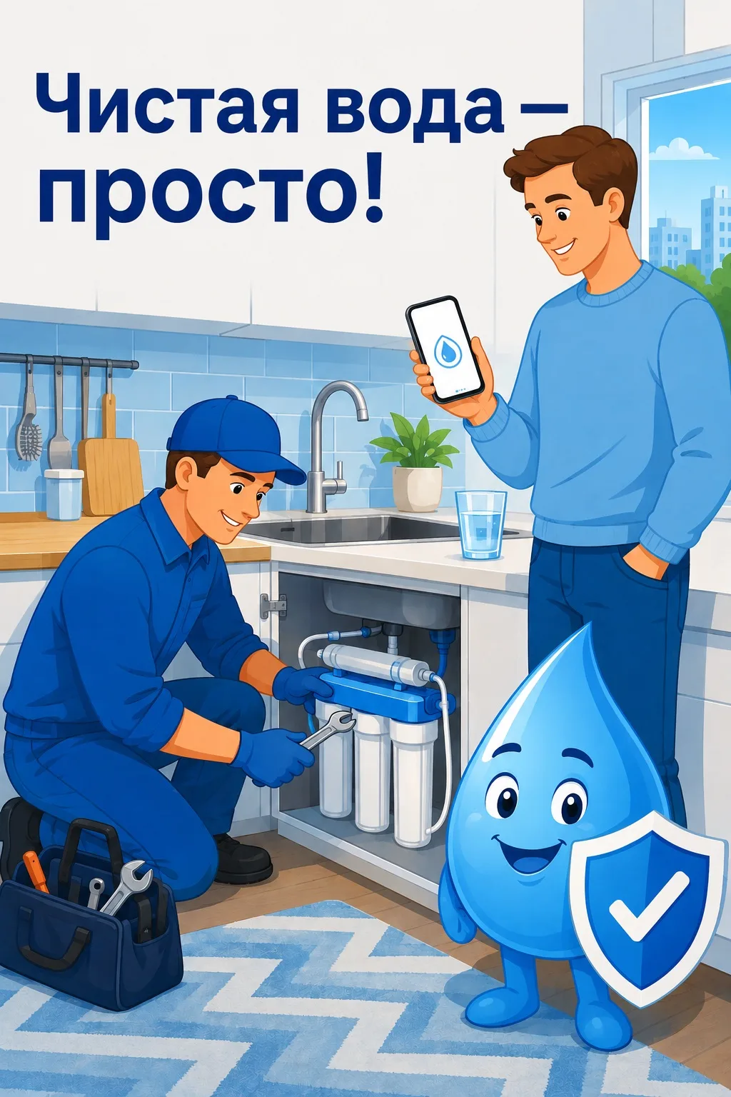 💧 Новый сервис на «Электронном доме»: установка фильтров воды