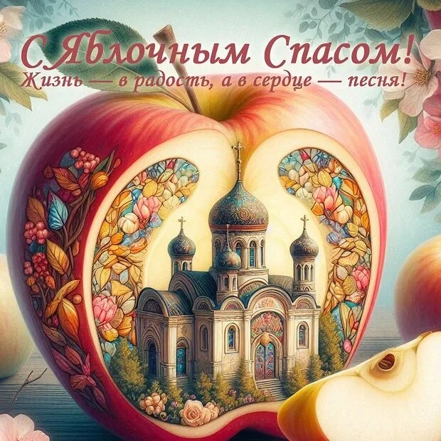 ❗Коллектив МКОУ "Бородинская СШ " поздравляет вас с Яблочным Спасом.🍎 🤗Желаем душевно...