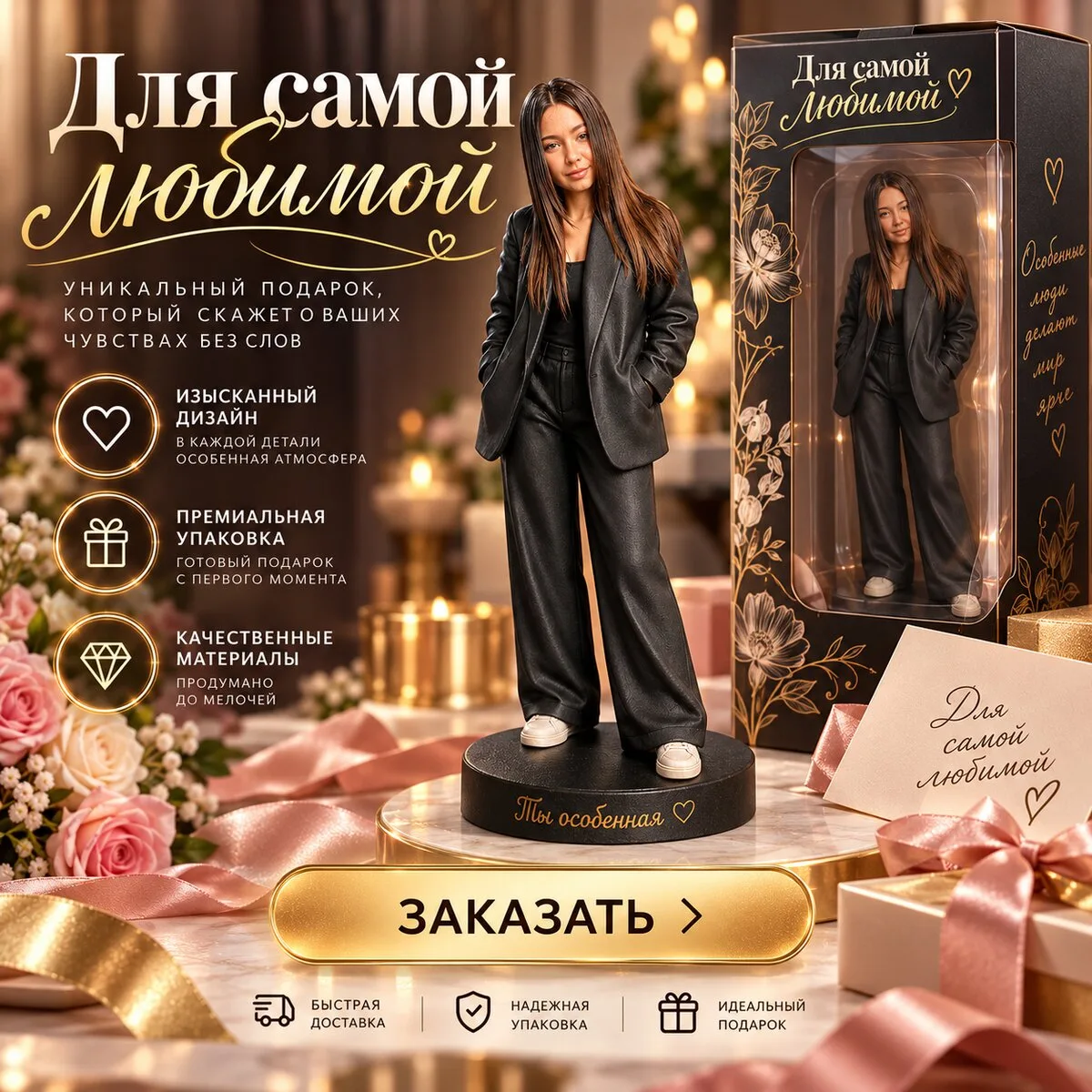Она увидит себя. Настоящую.