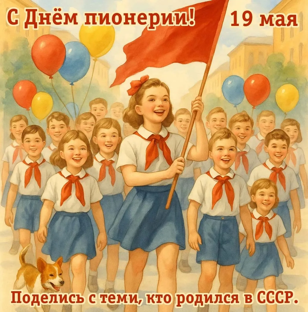 ❗19 мая в России отмечают День пионерии — праздник, связанный с историей пионерского дв...
