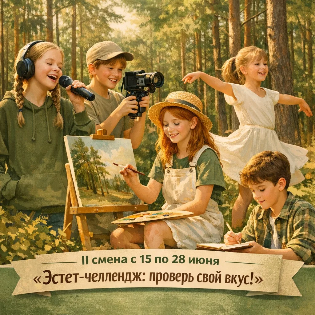 II смена с 15 по 28 июня «Эстет – челлендж: проверь свой вкус!»