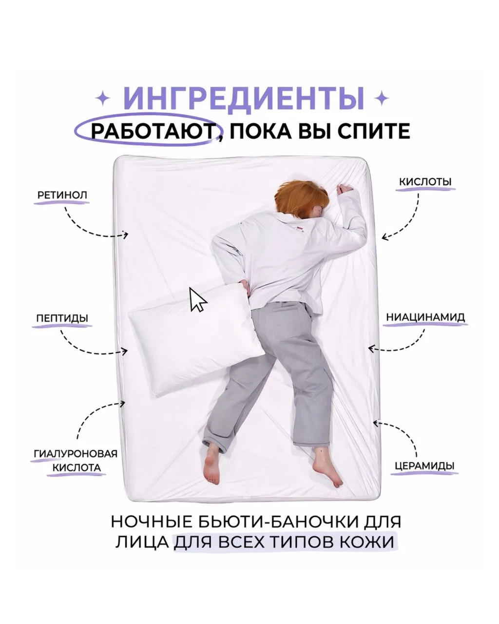 Ночной уход это не просто любой крем перед сном, это ваша вторая смена для кожи  Пока вы спите, кожа