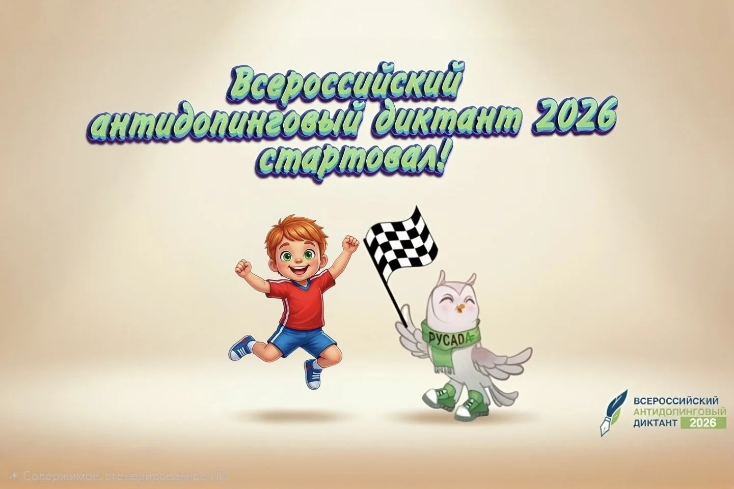 ✍️ Стартовал Всероссийский антидопинговый диктант 2026!