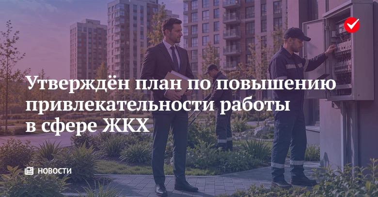 🔔 Минстрой утвердил дорожную карту по повышению привлекательности работы в сфере ЖКХ.