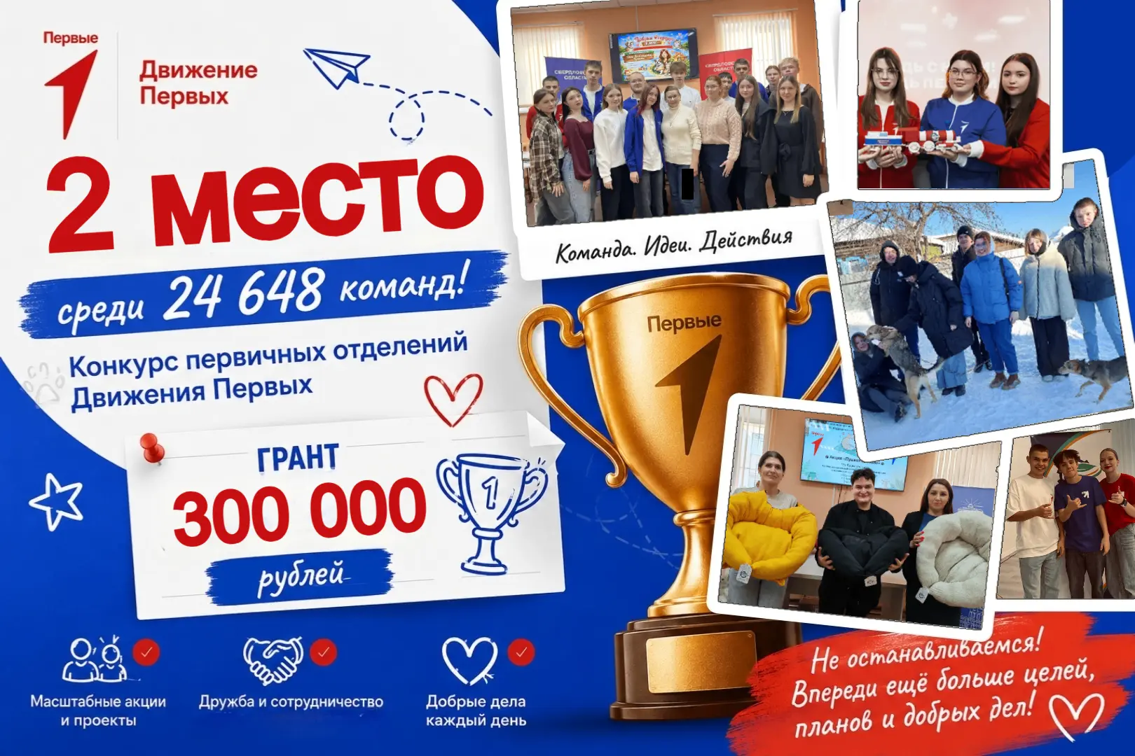 🔥НАША ПОБЕДА — НАША ГОРДОСТЬ!

🙌 ИТОГИ ВСЕРОССИЙСКОГО КОНКУРСА ПЕРВИЧНЫХ ОТДЕЛЕНИЙ (сезон 2025–202