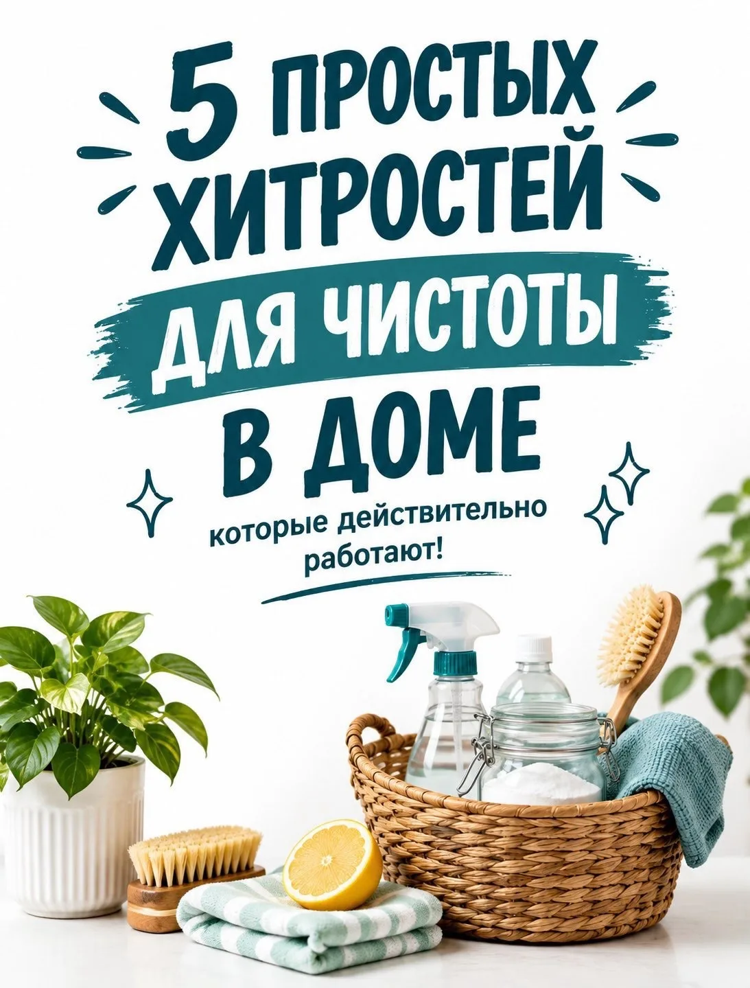 🧽5 простых хитростей для чистоты в доме