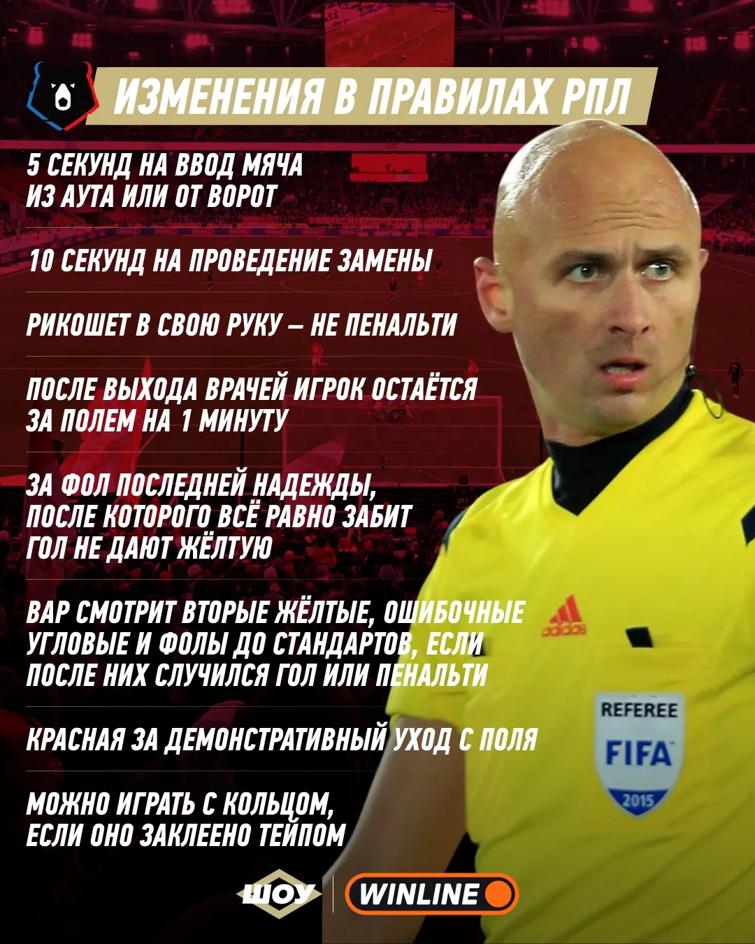 Изменения в правилах игры.