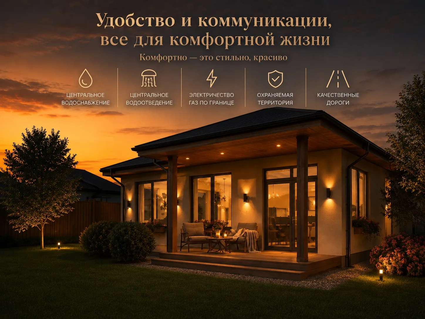 Комфорт начинается не с дома. Он начинается с того, что находится вокруг него.
