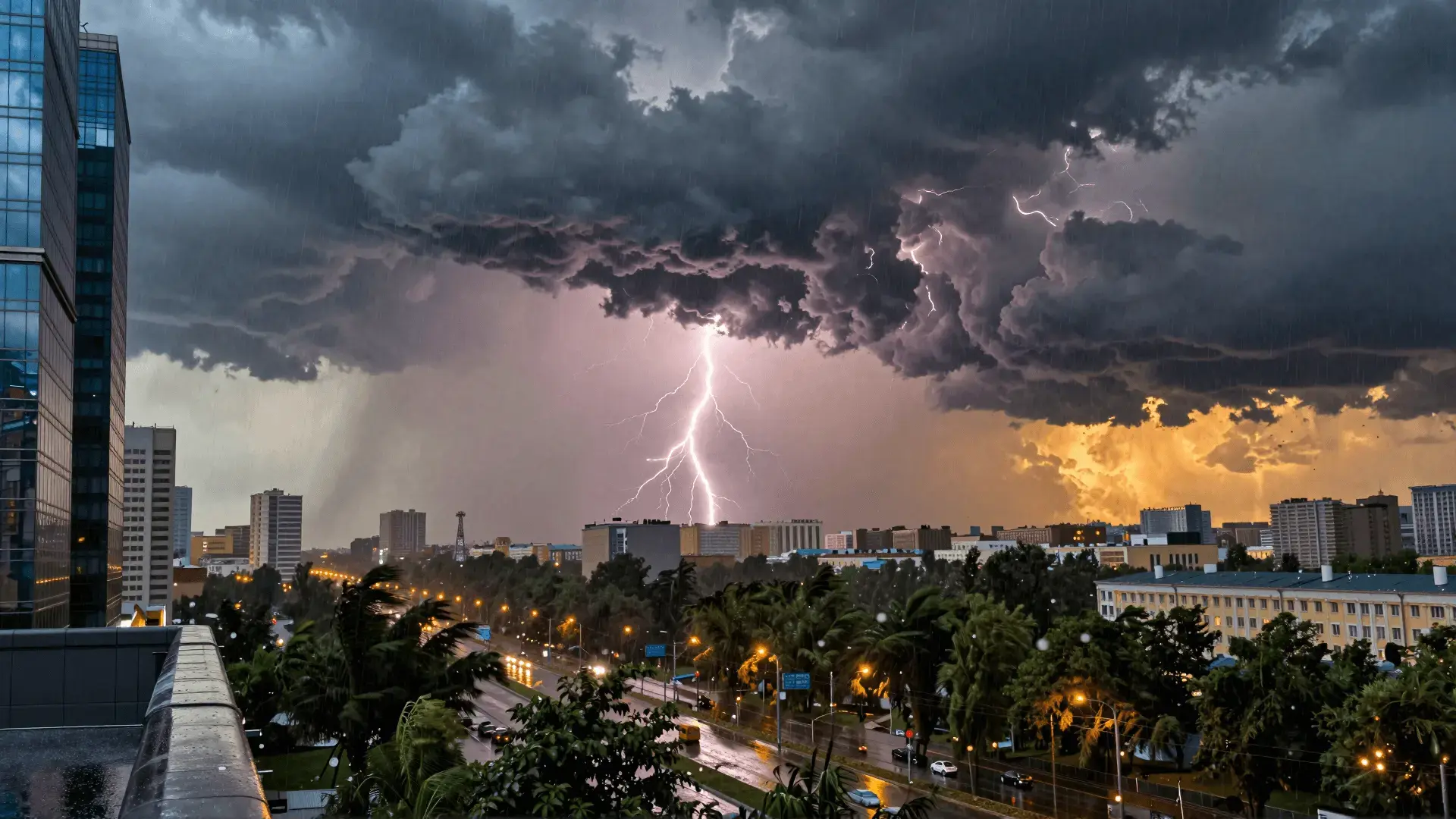 Ливень с грозой накрыл Москву после 30-градусной жары

⛈️ Осадки начались на западе, северо-западе и