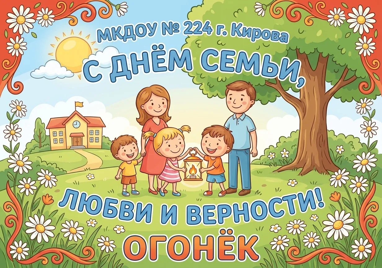🌸 Семья — это наша главная пристань! С Днём семьи, любви и верности! 👪❤️

Дорогие наши мамы, папы,