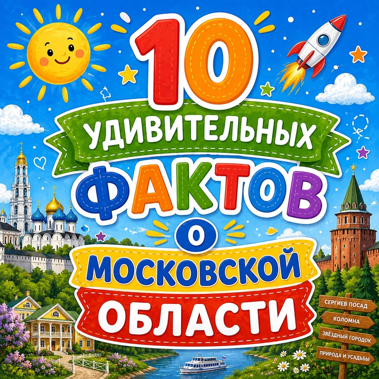 1️⃣ По численности населения Московская область сравнима с целой страной - с Болгарией (8,7 млн чело