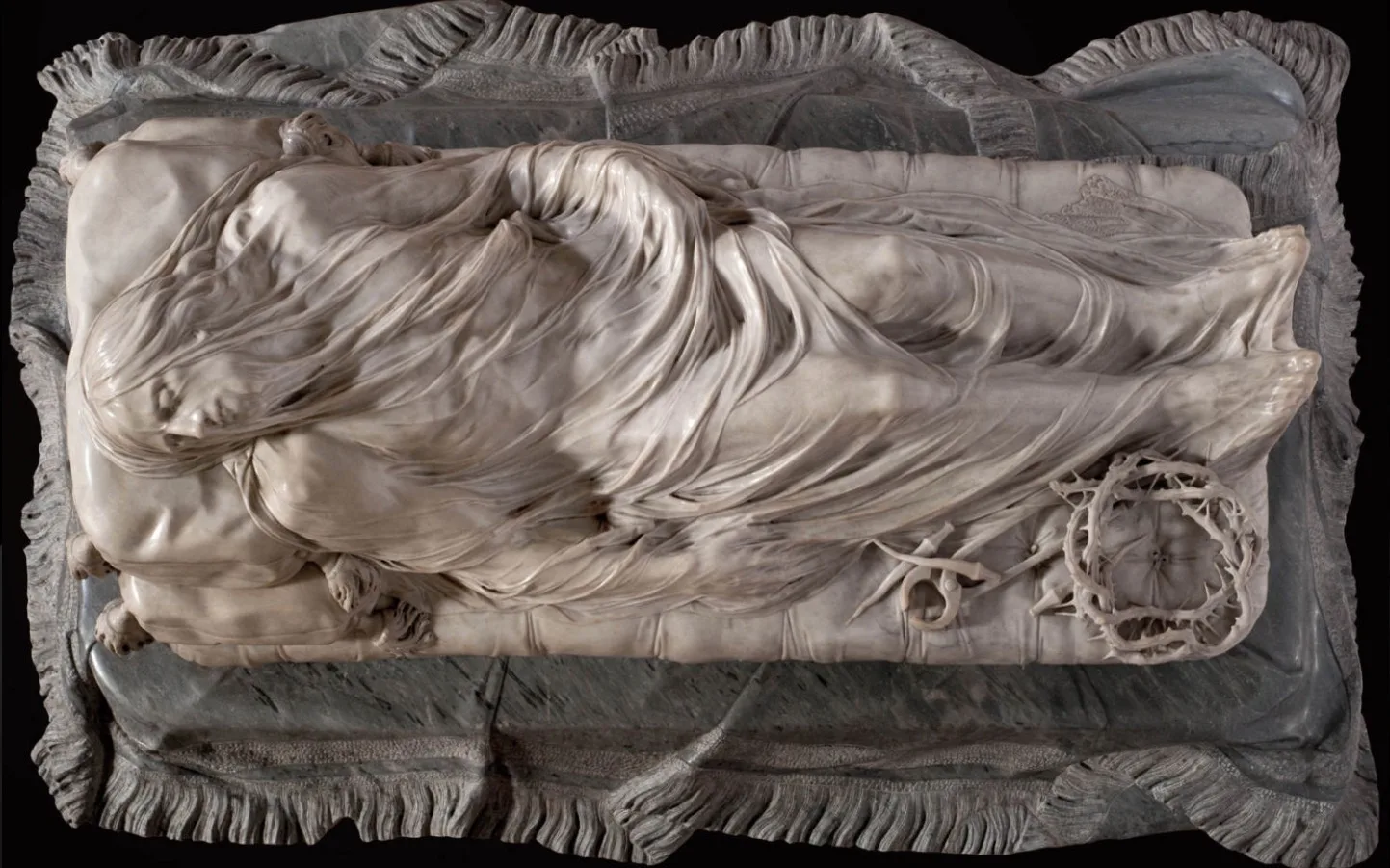 «Христос под плащаницей» Джузеппе Санмартино, 1753 год. Капелла Сан-Северо, Неаполь.

Антонио Канова