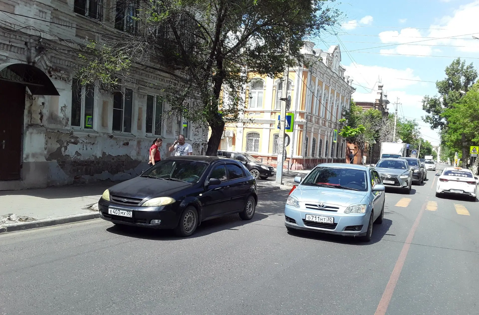 ДТП на Коммунистической. Объезд по встречке