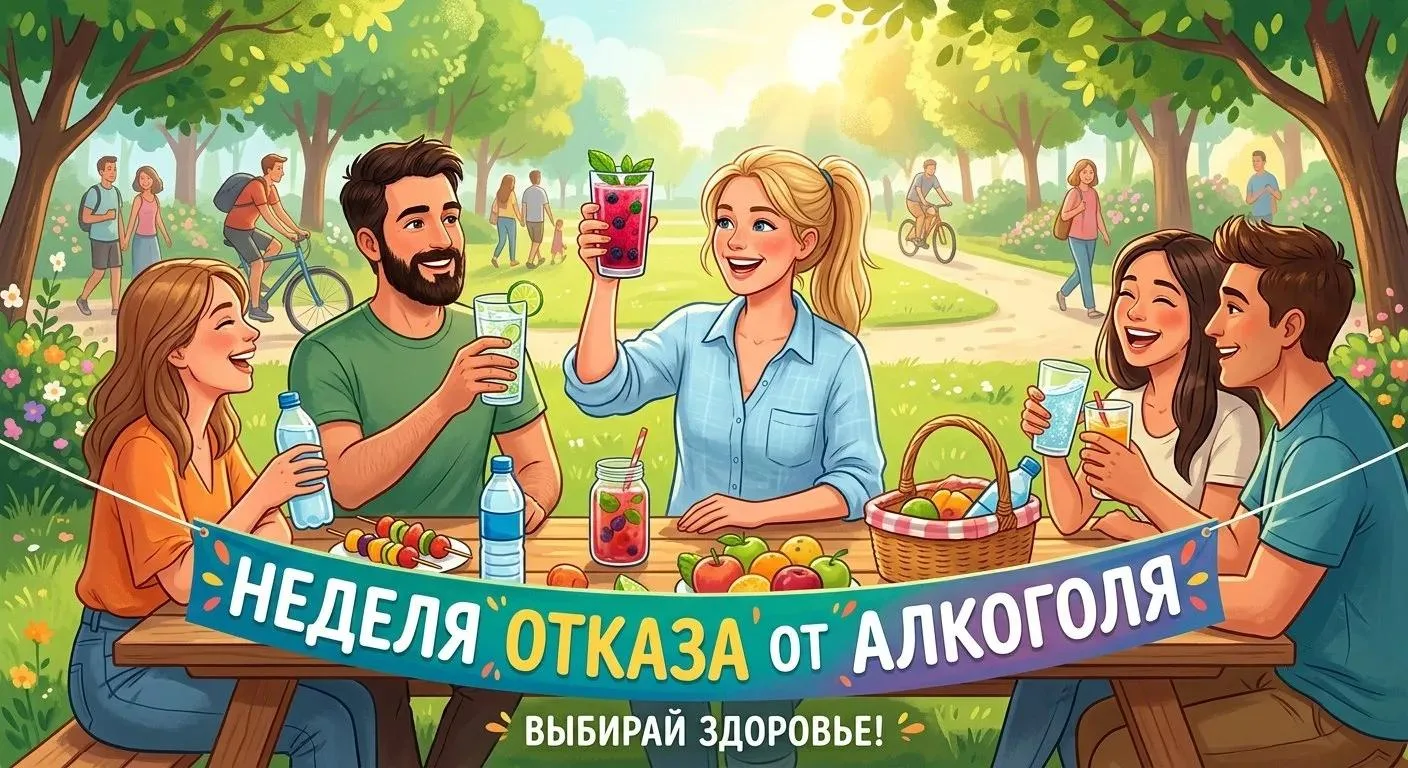 С 17 по 23 августа в России проходит Неделя отказа от алкоголя – это инициатива Минздра...