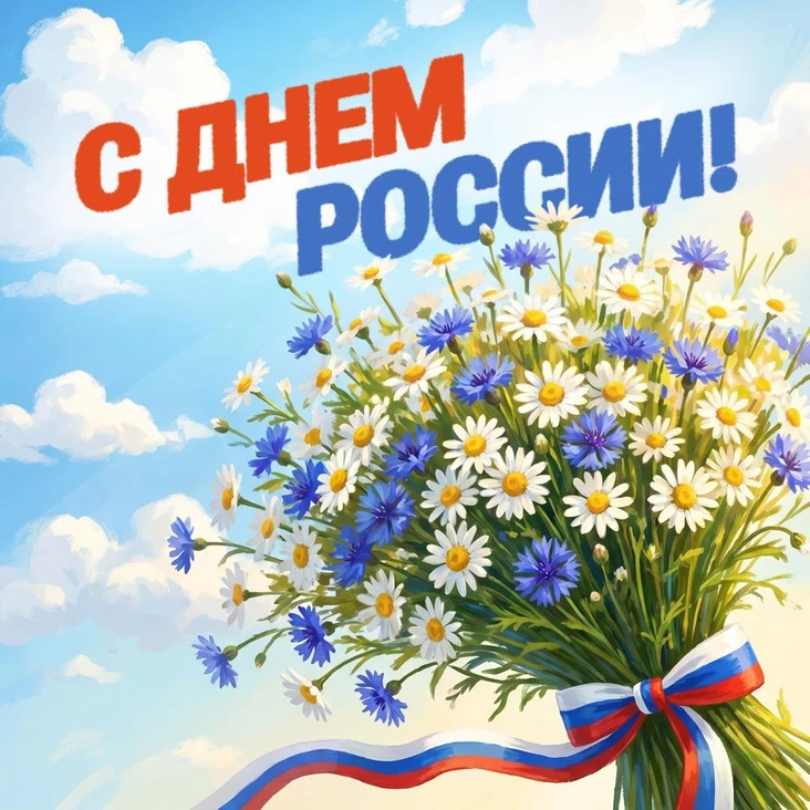 Дорогие друзья!
От всего сердца поздравляем вас с Днём России — праздником единства, гордости и 
люб