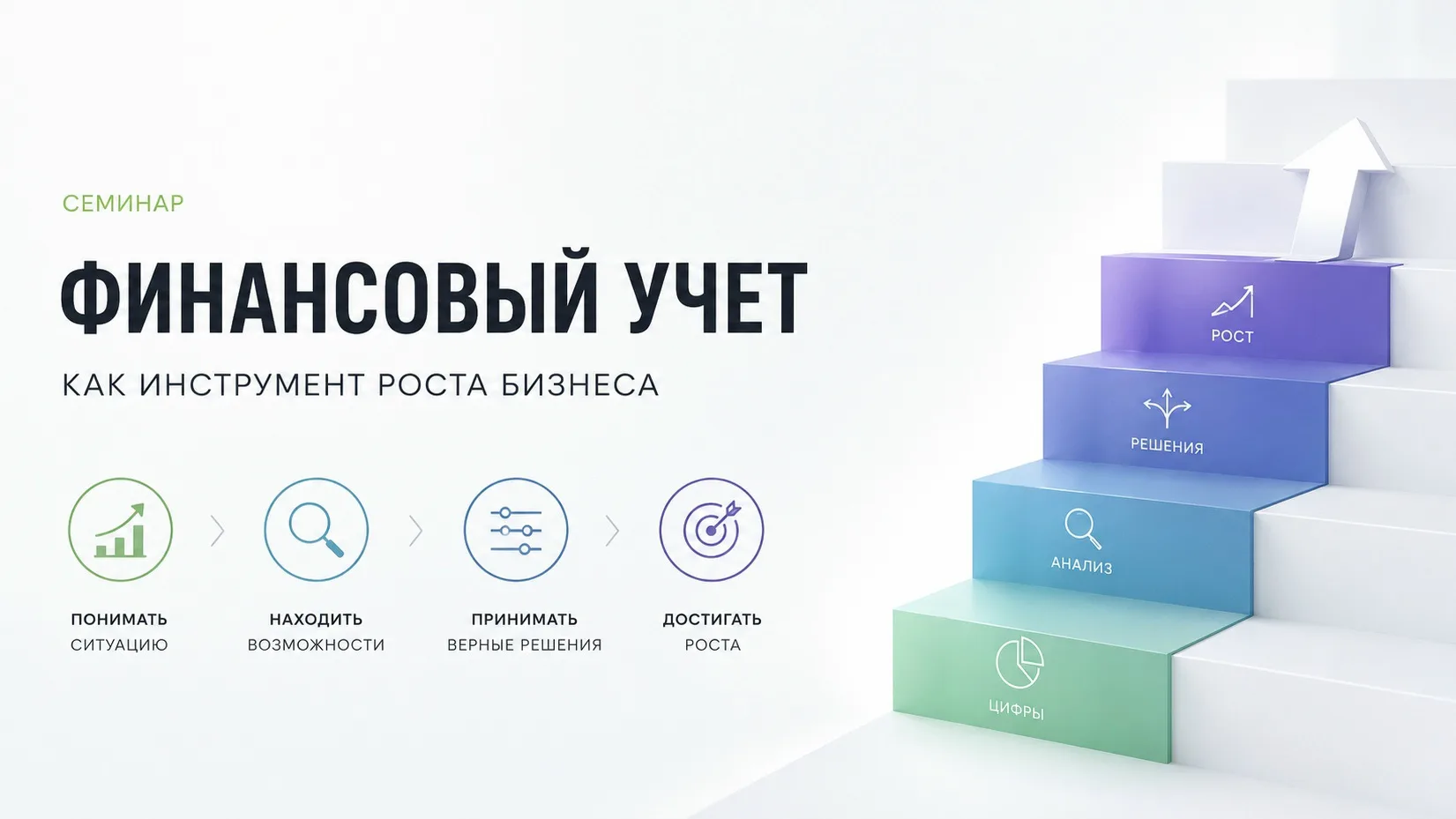 ⏩️ Семинар «Финансовый учет как инструмент роста бизнеса». 

Почему рост бизнеса в какой-то момент о
