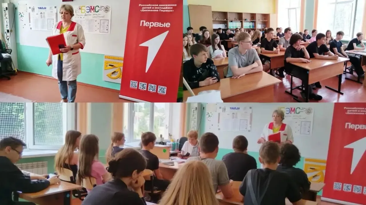Ребята из ЛТО встретились с медсестрой Сыромятниковой О. А., которая рассказала о негативных последс