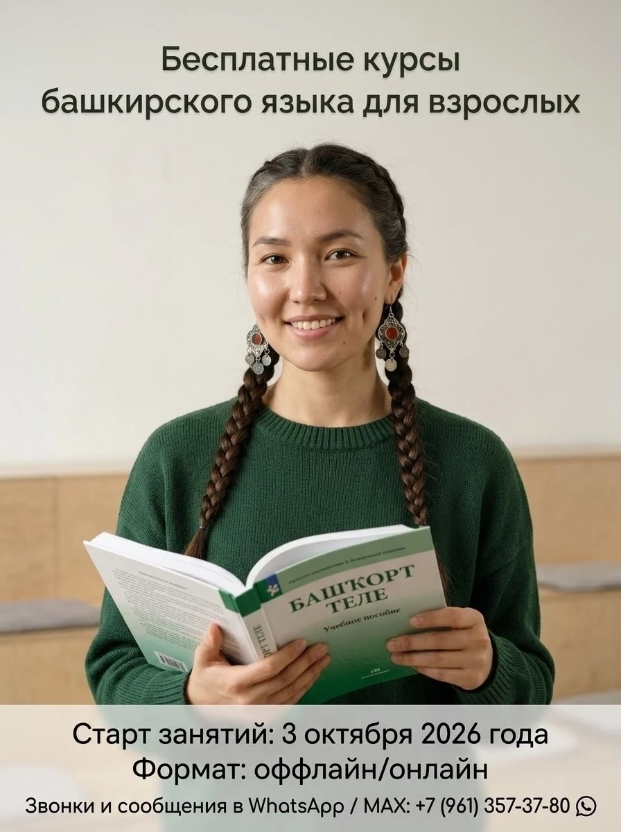 📌 Өфөлә башҡорт теленән бушлай курстар ойошторолдо.