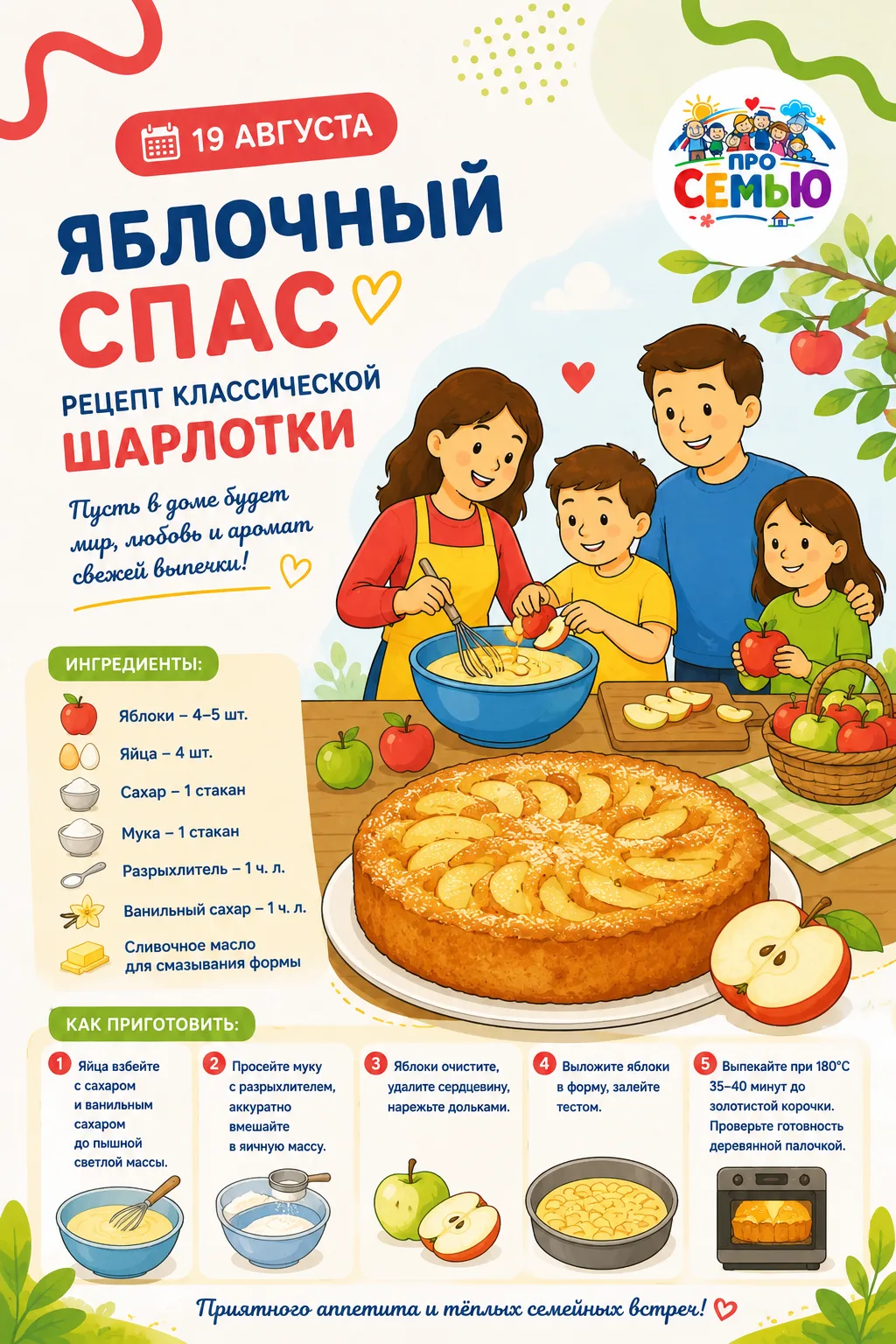19 августа – Яблочный Спас! 🎉