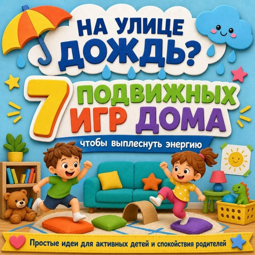 Дождь за окном? Отличный повод для домашнего веселья! 💛