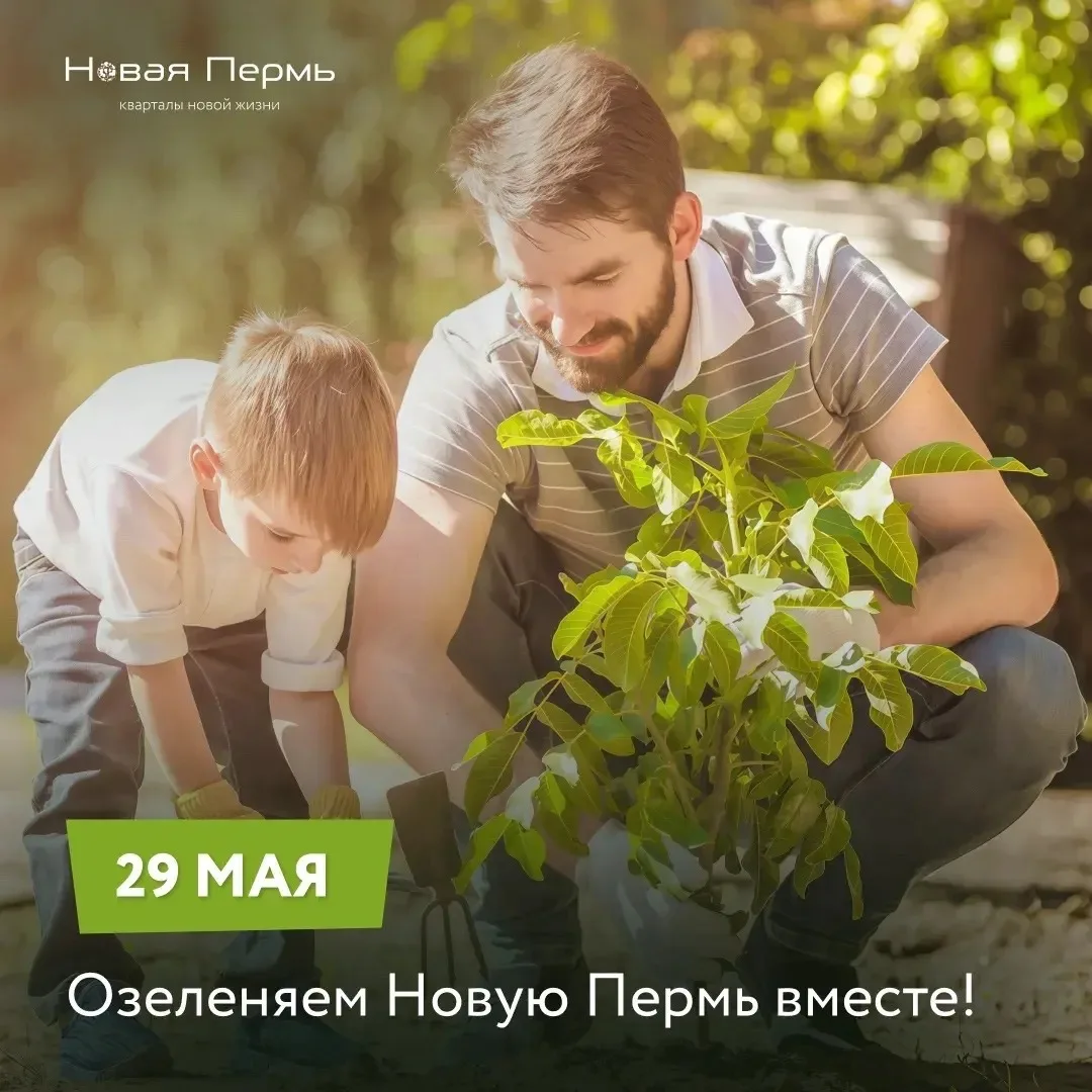 🌳 29 мая приглашаем жителей Новой Перми принять участие в совместной посадке деревьев.